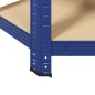 vidaXL Mensola Angolare 5 Strati Blu in Acciaio e Legno Multistrato vidaXL Mensola Angolare 5 Strati Blu in Acciaio e Legno Multistrato