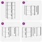 vidaXL Scaffale Angolare 5 Ripiani Argento Acciaio e Legno Multistrato vidaXL Scaffale Angolare 5 Ripiani Argento Acciaio e Legno Multistrato