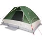vidaXL Tenda da Campeggio a Cupola per 4 Persone Verde Impermeabile vidaXL Tenda da Campeggio a Cupola per 4 Persone Verde Impermeabile