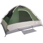 vidaXL Tenda da Campeggio a Cupola per 4 Persone Verde Impermeabile vidaXL Tenda da Campeggio a Cupola per 4 Persone Verde Impermeabile