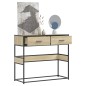 vidaXL Tavolo Consolle Rovere Sonoma 90x35x80 cm in Legno Multistrato vidaXL Tavolo Consolle Rovere Sonoma 90x35x80 cm in Legno Multistrato