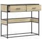 vidaXL Tavolo Consolle Rovere Sonoma 90x35x80 cm in Legno Multistrato vidaXL Tavolo Consolle Rovere Sonoma 90x35x80 cm in Legno Multistrato