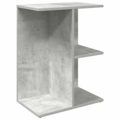 vidaXL Comodino Grigio Cemento 46,5x29x61 cm in Legno Multistrato