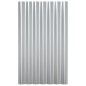 Pannelli Tetto 12pz Acciaio Verniciato Polvere Argento 60x36 cm Pannelli Tetto 12pz Acciaio Verniciato Polvere Argento 60x36 cm