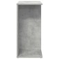vidaXL Comodino Grigio Cemento 46,5x29x61 cm in Legno Multistrato