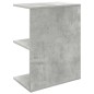 vidaXL Comodino Grigio Cemento 46,5x29x61 cm in Legno Multistrato
