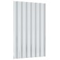 Pannelli Tetto 12pz Acciaio Verniciato Polvere Argento 60x36 cm Pannelli Tetto 12pz Acciaio Verniciato Polvere Argento 60x36 cm