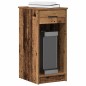 vidaXL Supporto per Computer a Torre con Cassetto Antico 35x45x77 cm