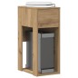 vidaXL Supporto per Computer a Torre con Cassetto Rovere 30x44x74 cm vidaXL Supporto per Computer a Torre con Cassetto Rovere 30x44x74 cm