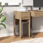 vidaXL Supporto per Computer a Torre con Cassetto Rovere 30x44x74 cm vidaXL Supporto per Computer a Torre con Cassetto Rovere 30x44x74 cm