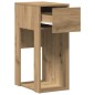 vidaXL Supporto per Computer a Torre con Cassetto Rovere 30x44x74 cm vidaXL Supporto per Computer a Torre con Cassetto Rovere 30x44x74 cm