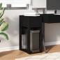 vidaXL Supporto a Torre per Computer con Cassetto Nero 30x44x74 cm