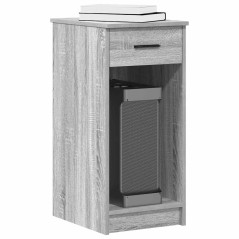 vidaXL Supporto a Torre per Computer con Cassetto Grigio 35x45x77 cm