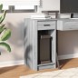 vidaXL Supporto a Torre per Computer con Cassetto Grigio 35x45x77 cm