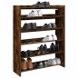 vidaXL Scarpiera Rovere Fumo 80x25x100 cm in Legno Multistrato