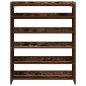 vidaXL Scarpiera Rovere Fumo 80x25x100 cm in Legno Multistrato