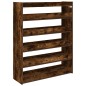 vidaXL Scarpiera Rovere Fumo 80x25x100 cm in Legno Multistrato