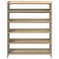 vidaXL Scarpiera Rovere Sonoma 80x25x100 cm in Legno Multistrato