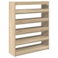 vidaXL Scarpiera Rovere Sonoma 80x25x100 cm in Legno Multistrato
