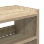 vidaXL Scarpiera Rovere Sonoma 80x25x100 cm in Legno Multistrato