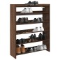 vidaXL Scarpiera Rovere Marrone 80x25x100 cm in Legno Multistrato