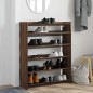 vidaXL Scarpiera Rovere Marrone 80x25x100 cm in Legno Multistrato