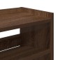 vidaXL Scarpiera Rovere Marrone 80x25x100 cm in Legno Multistrato