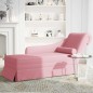 vidaXL Sdraio con Capezzale e Bracciolo Destro in Velluto Rosa vidaXL Sdraio con Capezzale e Bracciolo Destro in Velluto Rosa