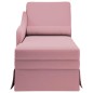 vidaXL Sdraio con Capezzale e Bracciolo Destro in Velluto Rosa vidaXL Sdraio con Capezzale e Bracciolo Destro in Velluto Rosa
