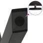 vidaXL Gambe Tavolino Caffè a X 2 pz Antracite 30x(30-31)cm in Acciaio