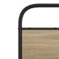 vidaXL Giroletto senza Materasso Rovere Fumo 140x190 cm in Truciolato