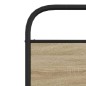 vidaXL Giroletto senza Materasso Rovere Fumo 100x190 cm in Truciolato