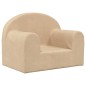 vidaXL Divano per Bambini Crema in Morbido Peluche vidaXL Divano per Bambini Crema in Morbido Peluche