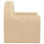 vidaXL Divano per Bambini Crema in Morbido Peluche vidaXL Divano per Bambini Crema in Morbido Peluche