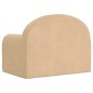 vidaXL Divano per Bambini Crema in Morbido Peluche vidaXL Divano per Bambini Crema in Morbido Peluche