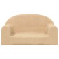 vidaXL Divano per Bambini a 2 Posti Crema in Morbido Peluche vidaXL Divano per Bambini a 2 Posti Crema in Morbido Peluche