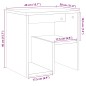 vidaXL Comodini 2pz Rovere Artigianale 40x30x40 cm in Truciolato