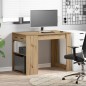 vidaXL Scrivania con Cassetto e Ripiano Rovere Artigianale vidaXL Scrivania con Cassetto e Ripiano Rovere Artigianale