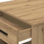 vidaXL Scrivania con Cassetto e Ripiano Rovere Artigianale vidaXL Scrivania con Cassetto e Ripiano Rovere Artigianale