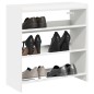 vidaXL Scarpiera Bianca 60x25x62 cm in Legno Multistrato