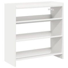 vidaXL Scarpiera Bianca 60x25x62 cm in Legno Multistrato