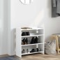 vidaXL Scarpiera Bianca 60x25x62 cm in Legno Multistrato
