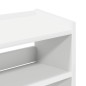 vidaXL Scarpiera Bianca 60x25x62 cm in Legno Multistrato