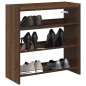 vidaXL Scarpiera Rovere Marrone 60x25x62 cm in Legno Multistrato