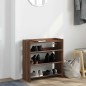 vidaXL Scarpiera Rovere Marrone 60x25x62 cm in Legno Multistrato
