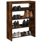 vidaXL Scarpiera Rovere Fumo 60x25x62 cm in Legno Multistrato