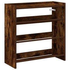 vidaXL Scarpiera Rovere Fumo 60x25x62 cm in Legno Multistrato