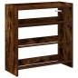 vidaXL Scarpiera Rovere Fumo 60x25x62 cm in Legno Multistrato