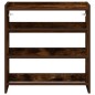 vidaXL Scarpiera Rovere Fumo 60x25x62 cm in Legno Multistrato