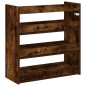 vidaXL Scarpiera Rovere Fumo 60x25x62 cm in Legno Multistrato